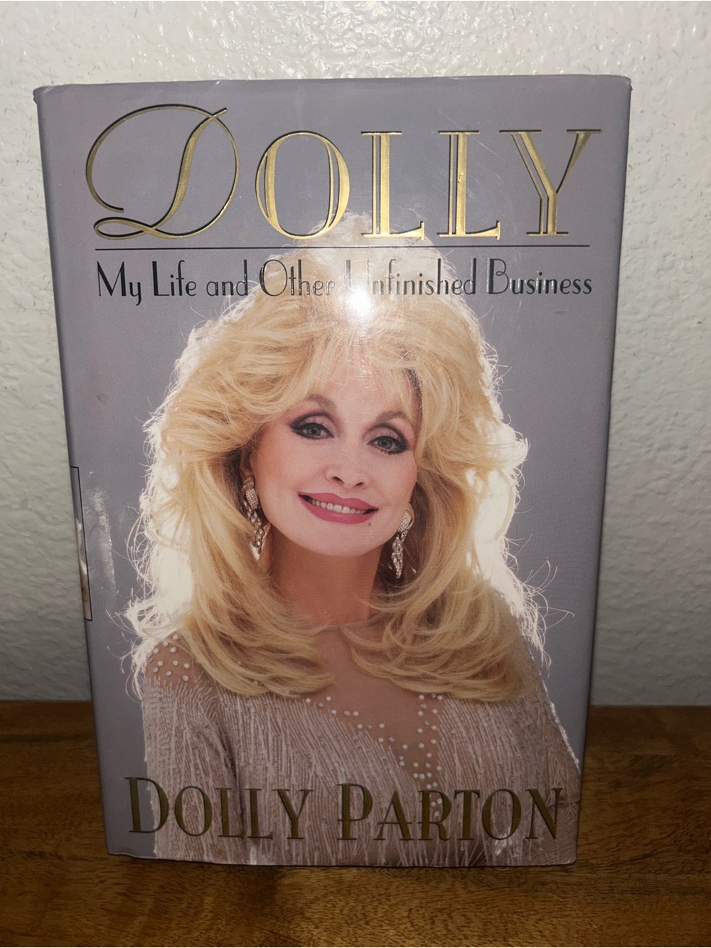 Dolly Hardcover Book - My Life and Other Unfinished Business - Gray